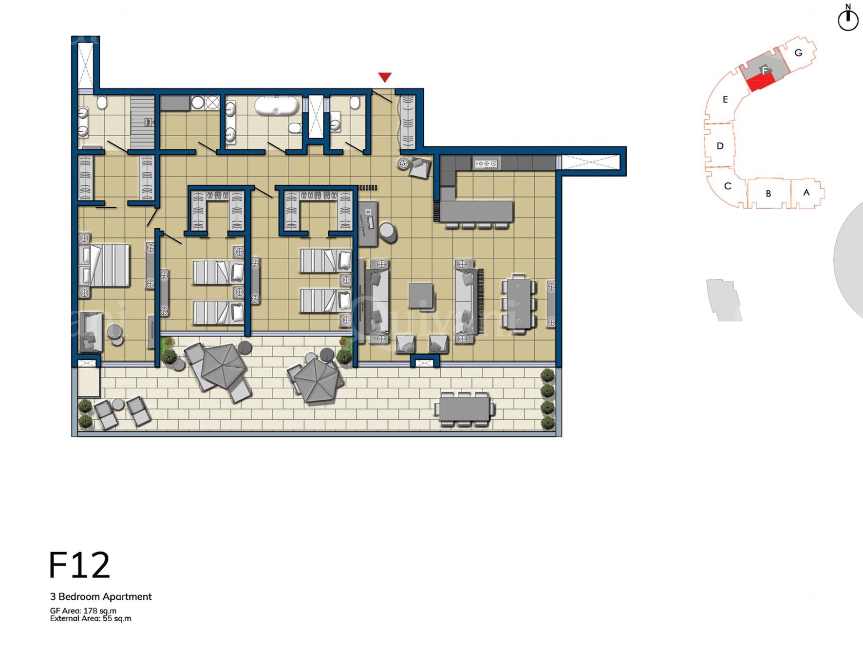 The Shore Line at Smart City, Finished Apartment