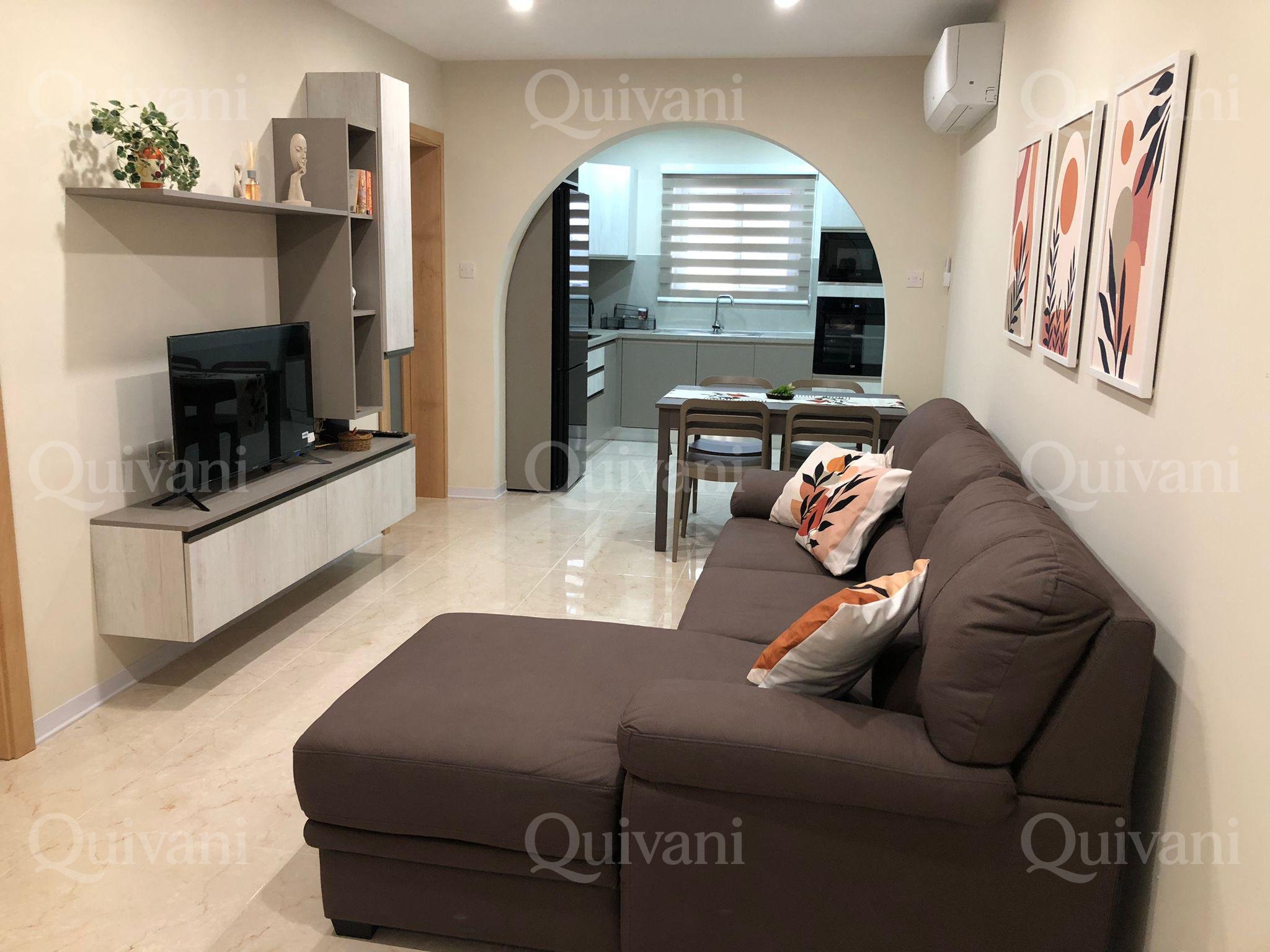 Qawra, Furnished Ground Floor Apartment