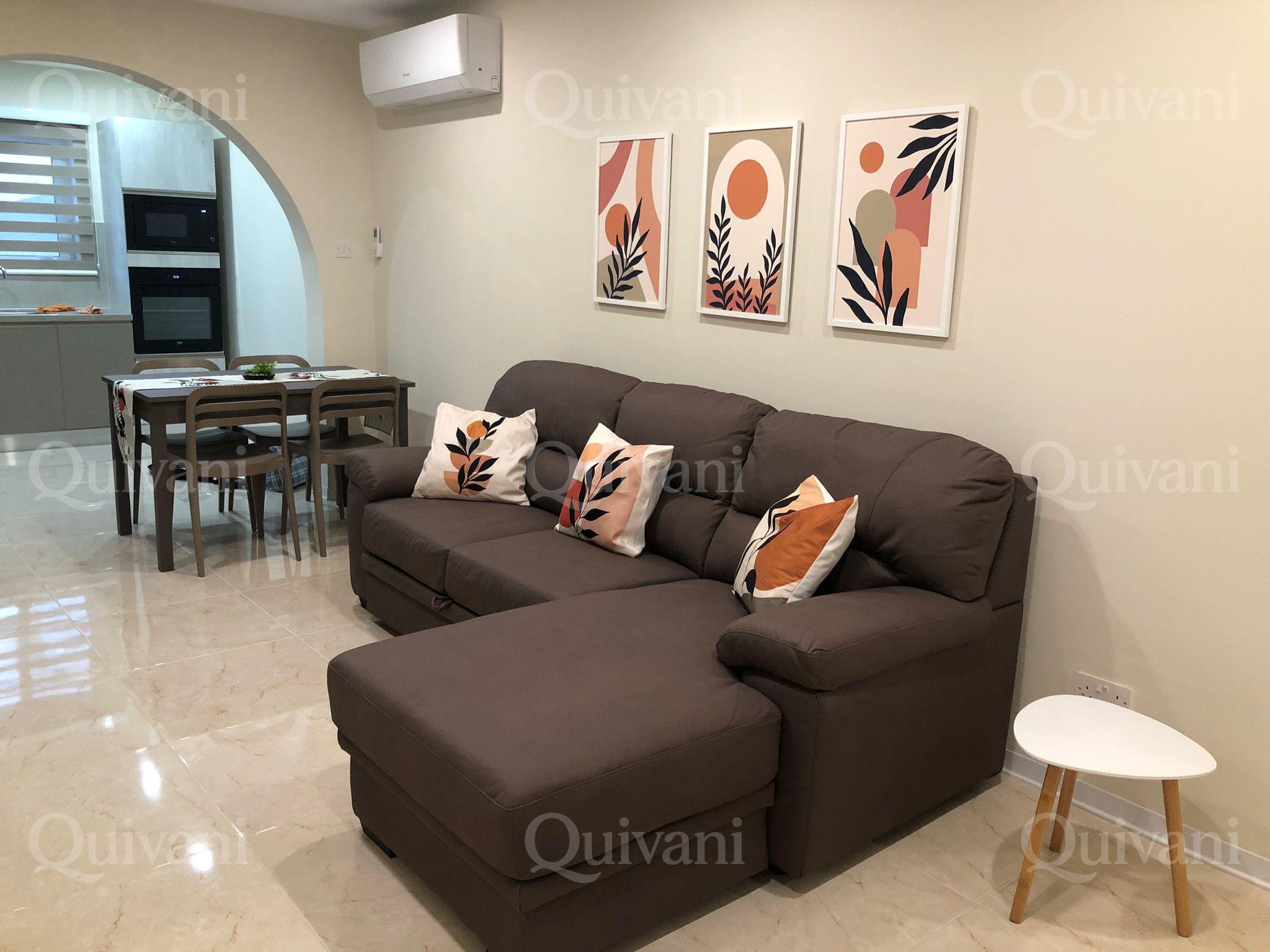 Qawra, Furnished Ground Floor Apartment