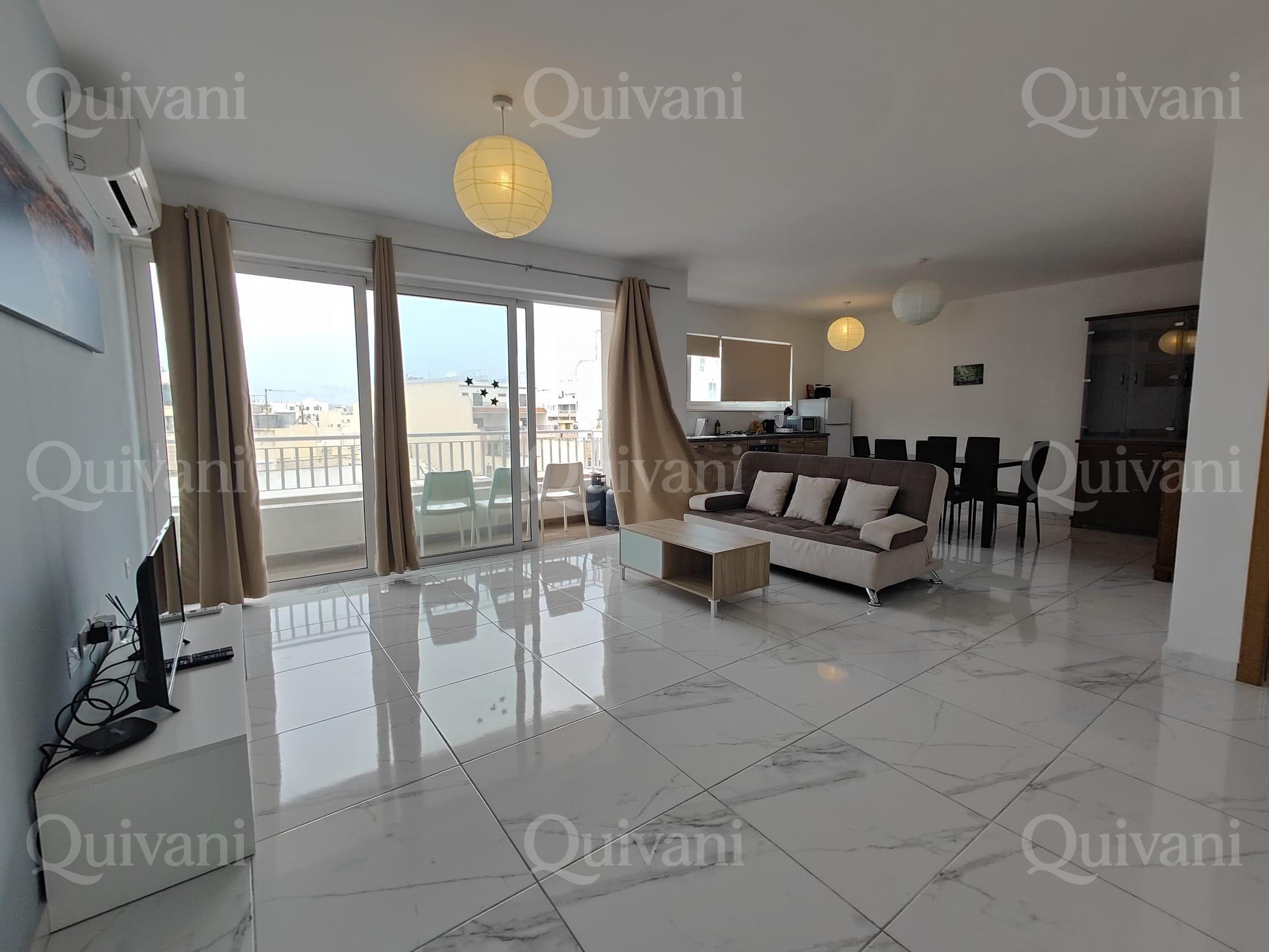Qawra, Furnished Apartment