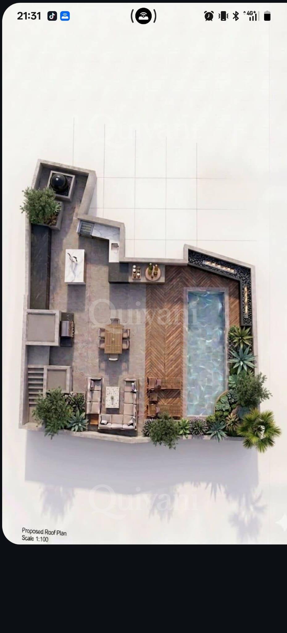 Penthouse with airspace