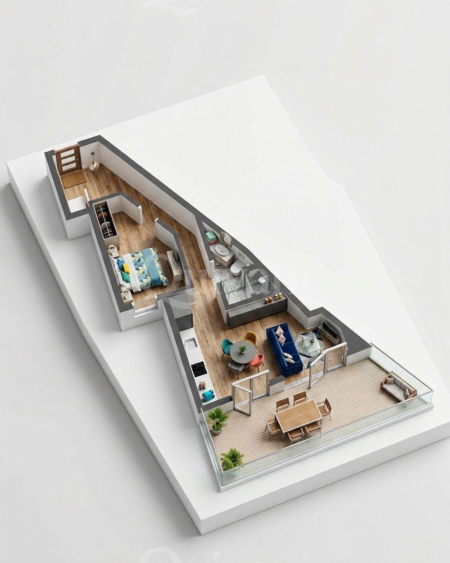 Penthouse + Airspace + 1 car Garage
