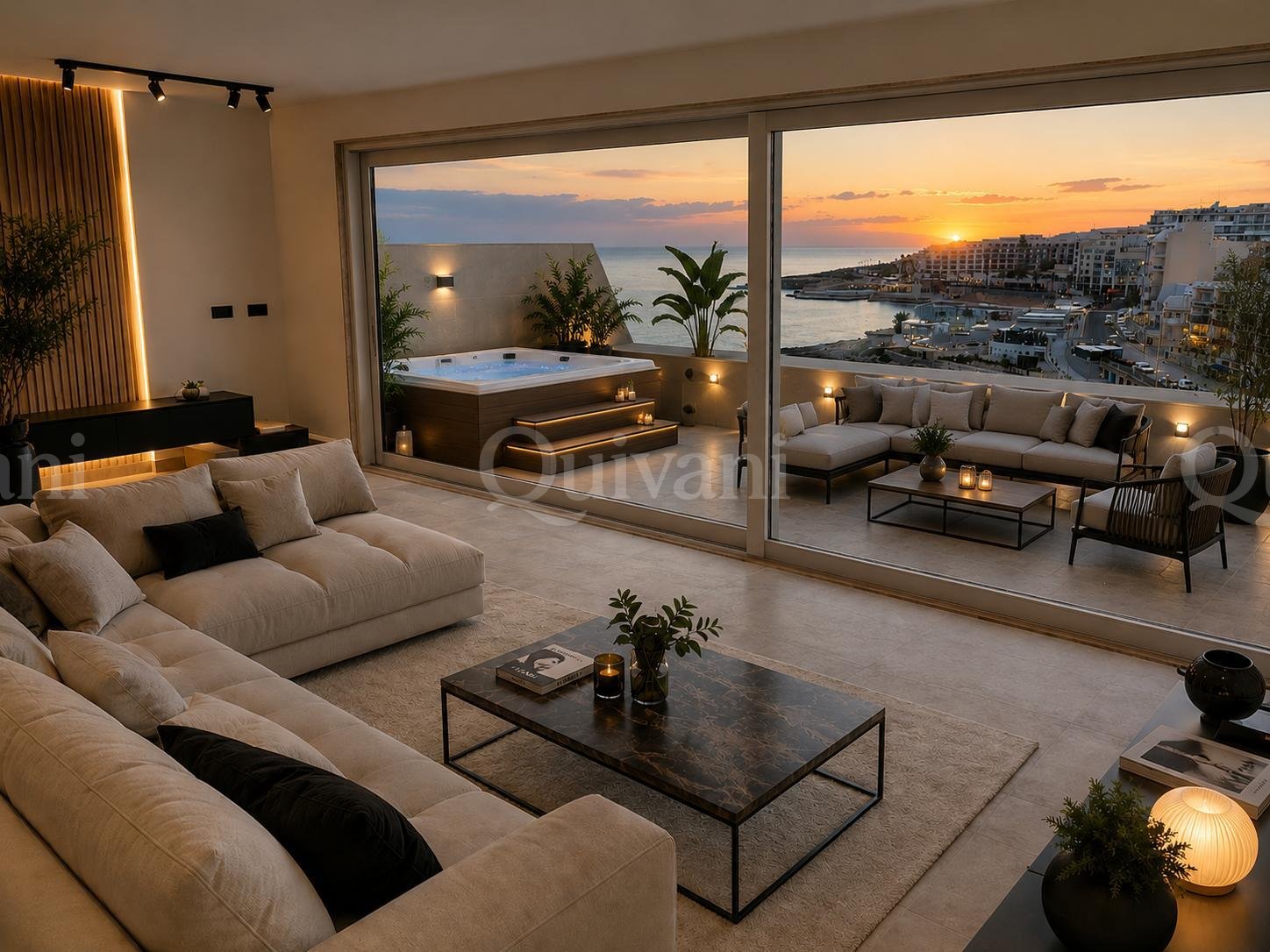 One bedroom Penthouse in Bugibba