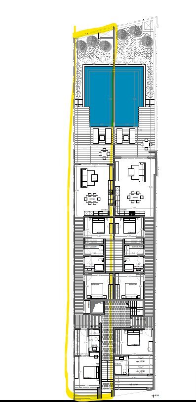 3 bedroom ground floor apartment with pool