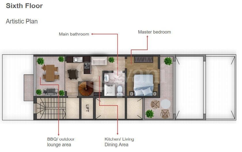 Qawra, Finished Apartment