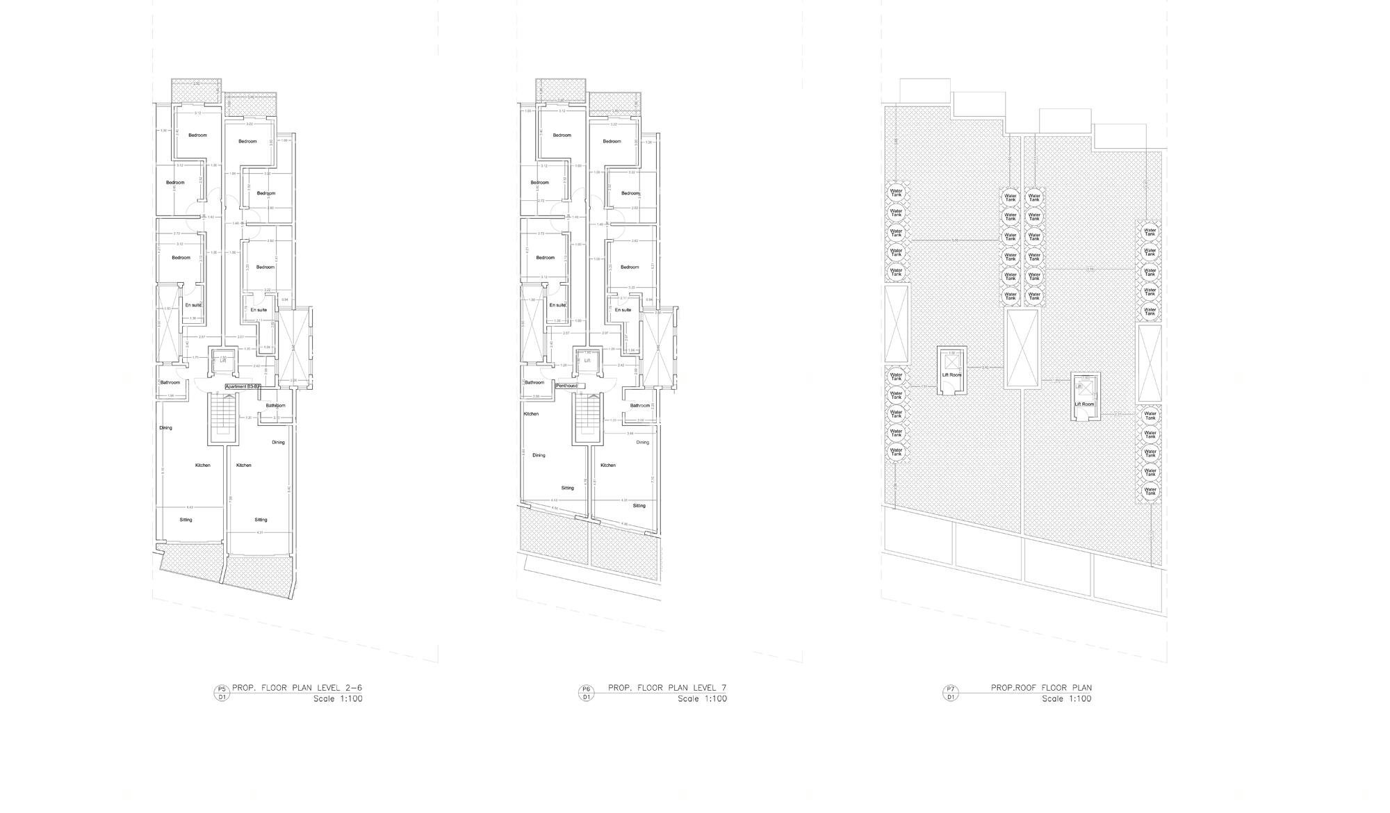 Qawra, Finished Block of Apartments