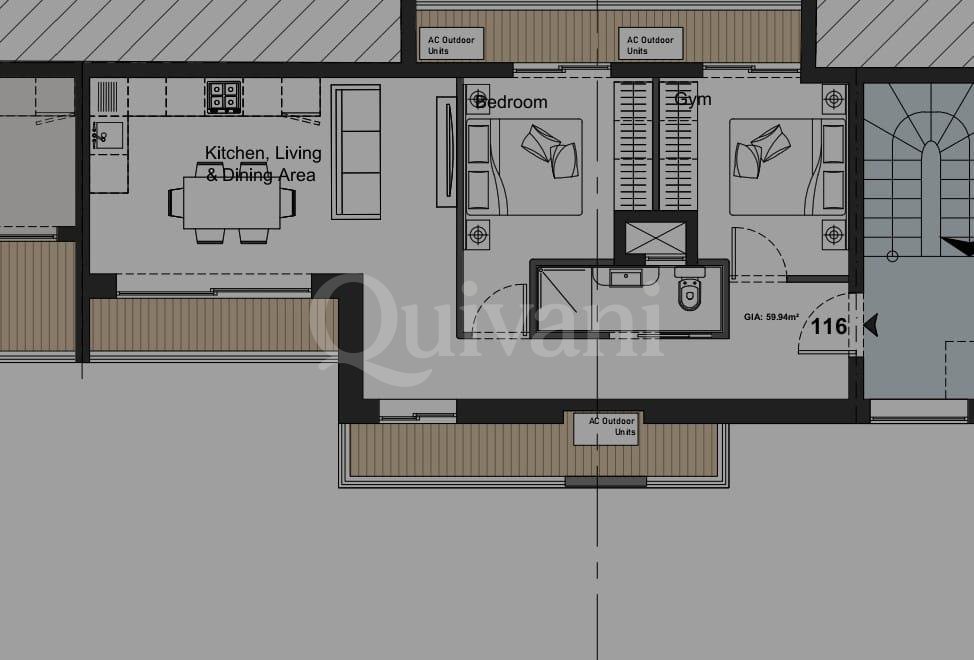 Paola Shell form Apartment