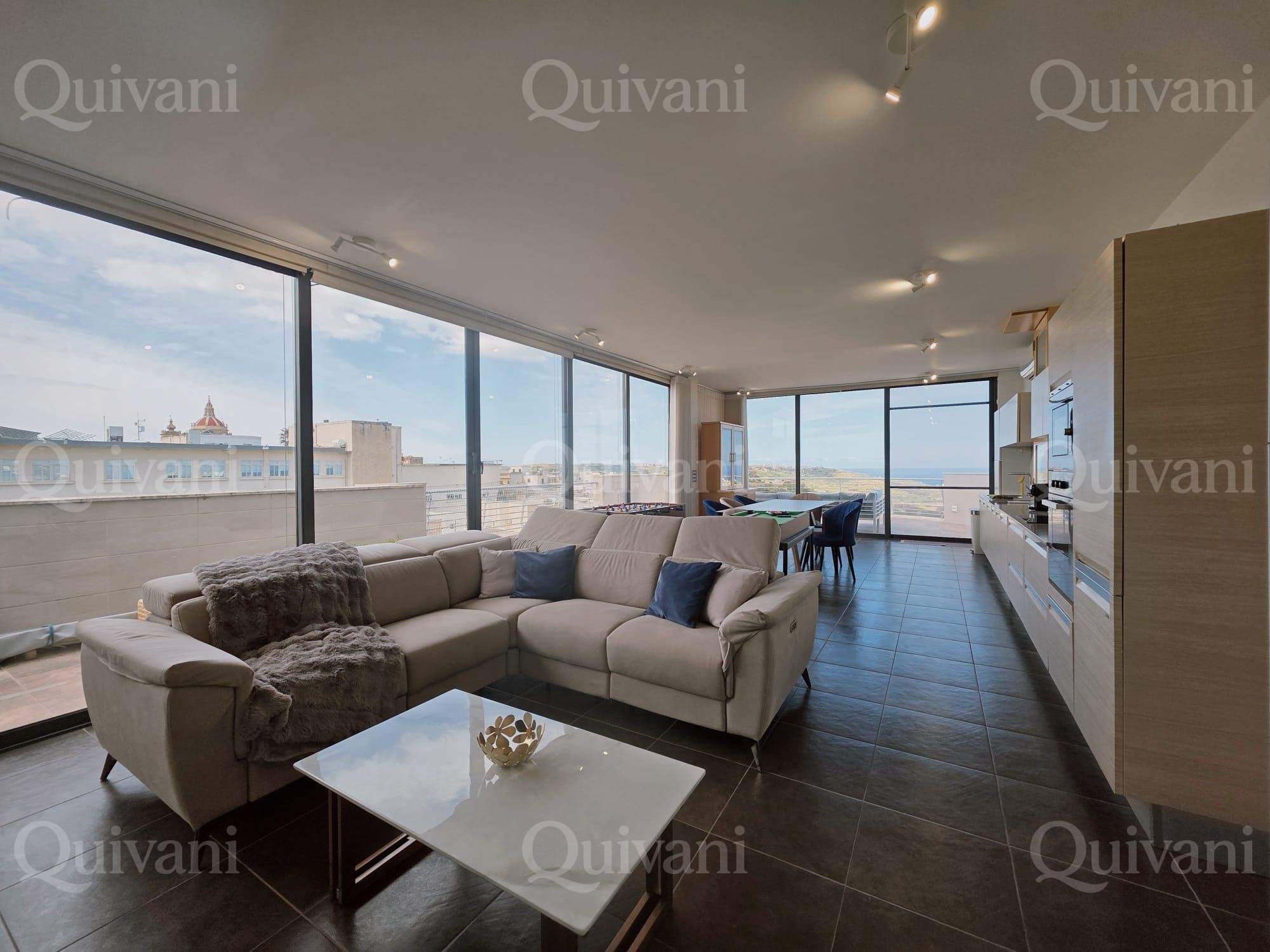 Fully Furnished Penthouse in Xaghra