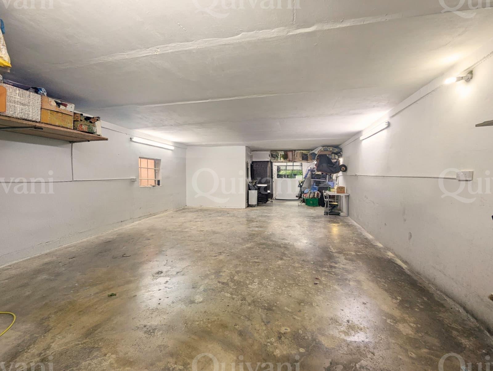 Spacious semi-basement Garage plus storage space